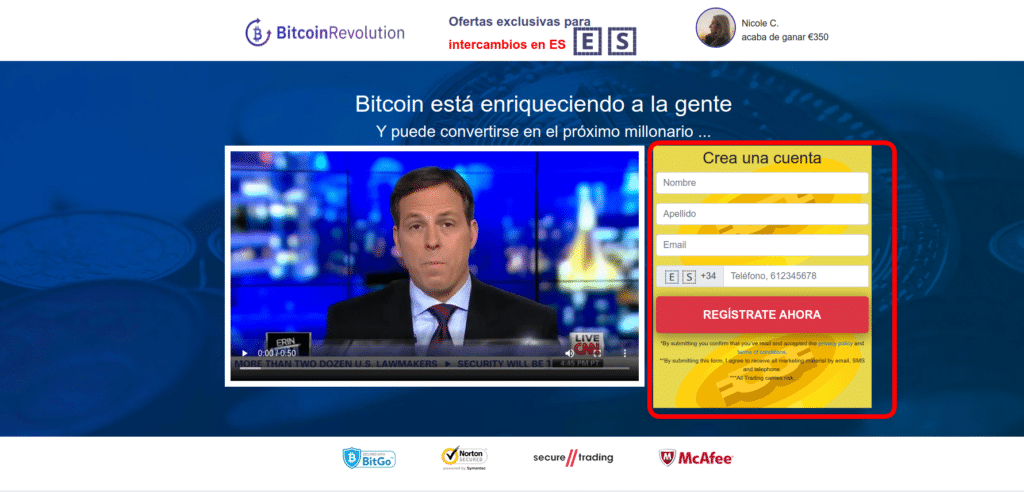 Acceder a Bitcoin Revolution Chile