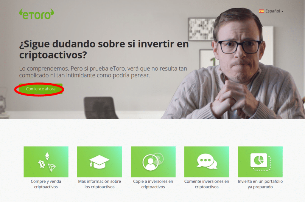 Crear cuenta para invertir en Bitcoins