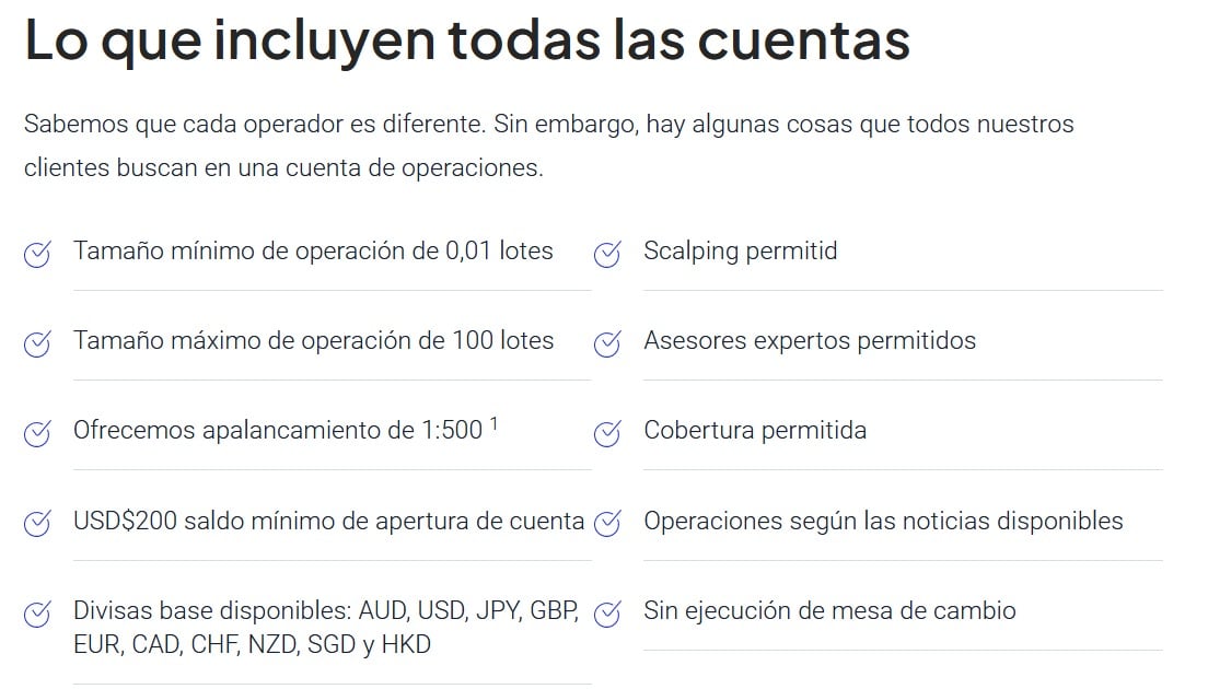 Pepperstone - ¿Qué incluye?