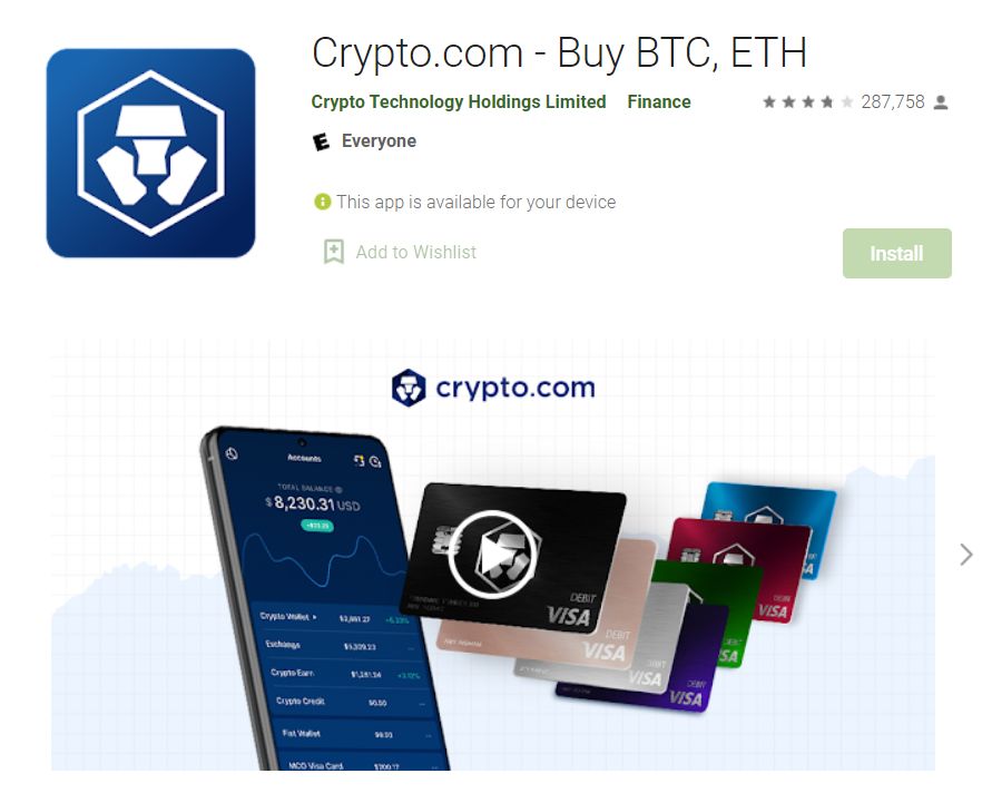 instalar app crypto.com review