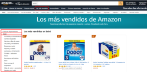 Amazon productos más vendidos