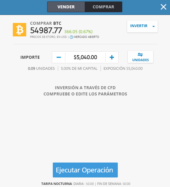 Cómo invertir en criptomonedas en Ecuador comprar eToro