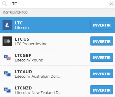 Buscar Litecoin (LTC) comprar Draco