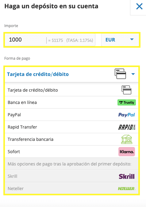 PayPal en Eotoro.