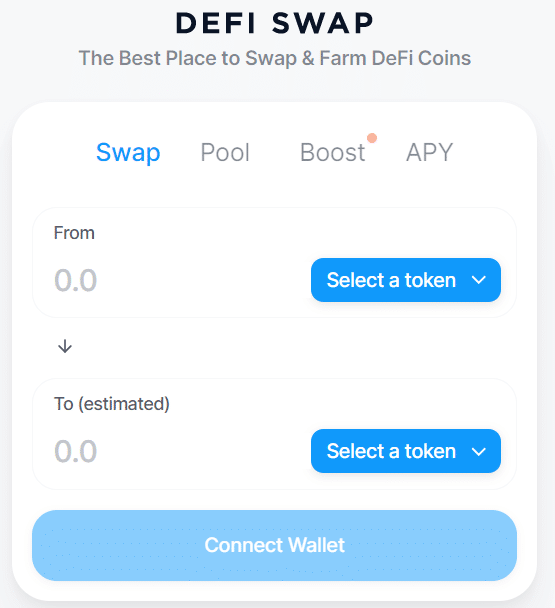 Swap DeFi Crypto.com